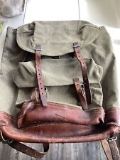 Vintage Swiss Army Backpack Rucksack Canvas picture