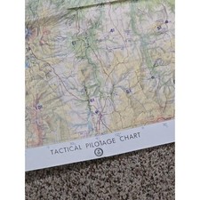 Vintage Tactical Poltage Chart TPC F-16 A EDITION 11 Great Shape Large Size