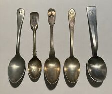Collection Of 5 German spoons Wehrmacht WWII WW2 Rostfrei WMF 18 picture