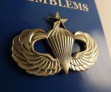 BRAND NEW Lapel Pin US Army Senior Paratrooper Wings Pewter 1 1/4