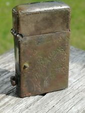 WW1 Original German Soldier Brass Petrol Lighter. (1561) picture