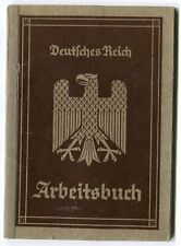Deutsches Reich Arbeitsbuch German Employment Record Book WW2 picture