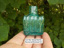 Old Rare Vintage Antique Civil War Inkwell Bottle Recovered Richmond VA.  picture