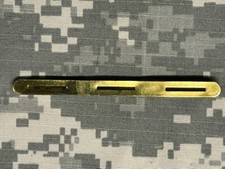 US Military Ribbon Brass Bar Holder Medal Mount Rack Holds 3 Ribbons