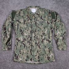 US Navy Working Uniform Type III Woodland Digital Camo Blouse Mens Small Long picture
