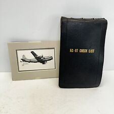 Vintage KC-97 Tanker Pilot Pre flight book 1960 Air Force & Gicli by Milich 1981 picture
