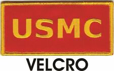 MARINE Gold on Red Patch VELCRO® BRAND Fastener Compatible picture
