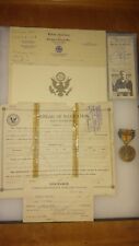 WORLD WAR 1 / US NAVY / NORTHERN BOMBING GROUP / ID CARD / VICTORY MEDAL picture