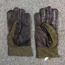 WWII 1942 NOS US Army Wool & Leather Gloves Large (10) picture