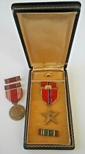 Bronze Star Medal & Efficiency Honor Fidelity US Military Award Original Box picture