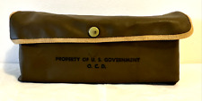 Vintage Medic Bag With 2 Belt Straps Property of U.S. Government O.C.D. 10