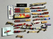 Ww2 And Post Ribbon Medal Bar Lot Vintage picture