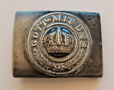 WWI German Imperial Army Belt Buckle Gott Mit Uns Late War Steel picture