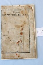 1862 France Army Soldier Livret Service Record Booklet Battle War picture