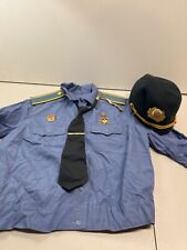 Vintage Soviet Union Military Shirt, Tie and Hat picture