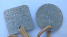 WW1 US Army Dog Tag Pair - 13th Field Hospital picture