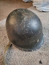 Original WW2 M1 Steel Helmet With Liner Swivel Bale picture
