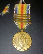 WWI Great War for Civilization Bronze War Medal (5 Bars) - Antique, 1914-1918 picture