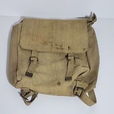 Vintage WWII Bata 1943 Military Backpack With Extra Straps. picture
