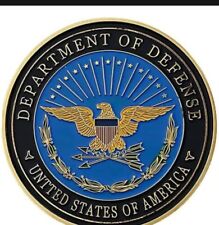 American Pentagon Department of Defense Gold Plated Coin  picture