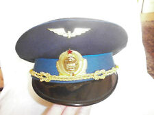 Vintage  Old Military  railway  Hat  Cap, - Uniform Visor Hat Peaked Cap picture