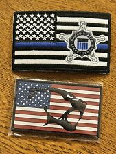 USSS CAT PVC Patch and USSS Thin Blue Line Patch Rare picture