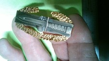 US MILITARY INSIGNIA BADGE MASTER COMBAT ACTION BADGE FULL REG SIZE GOLD WREATH