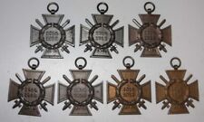 COLLECTION OF 7 DIFFERENT WW1 PFORZHEIM HINDENBERG HONOUR CROSS MEDALS picture