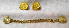 Lot of Waterbury Military buttons - Conn -Four buttons -  2 on chain picture