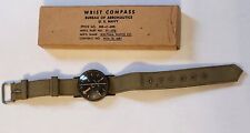 WW2 Vintage Waltham Watch Co US Navy USN Wrist Compass R88-C-890 w Original Box picture