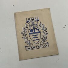 NICE VINTAGE NAVY CHRISTMAS CARD FROM “HMS MARTELLO” picture