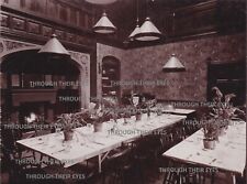 WW1 photo Mens Mess Room Englethwaite Hall Auxiliary Military Hospital beds WWI picture