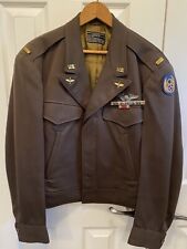 WWII WOOL OFFICERS FLIGHT JACKET PRE-EISENHOWER TYPE B-13 SIZE 42 ARMY AIR CORPS picture