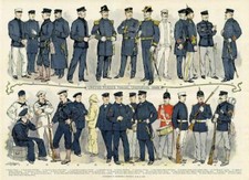 UNITED STATES NAVAL UNIFORMS OF 1898 ENSIGN CADET LIEUTENANT COMMANDER DRUMMER