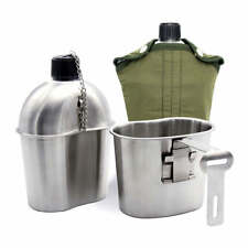 0.5L 1L Stainless Steel Military Canteen picture