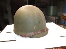 WW2 WWII US ARMY M1 HELMET LINER~WESTINGHOUSE with early GREEN BUCKLE CHINSTRAP picture