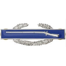 Army Badge: Combat Infantry First Award regulation size, mirror finish
