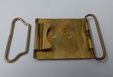Issued Brass Plate Parade 2¼" Belt Buckle 2 Piece MBX1 Genuine