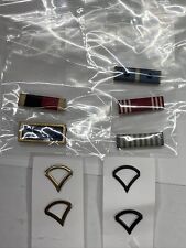 Lot of 9 Vintage Military Pins Army USUniform Collar Ranks Conduct Citation etc picture