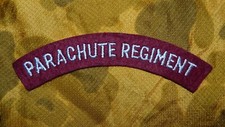 Postwar Style British Army Parachute Regiment Embroidered Shoulder Title (repro)