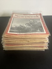 Newsweek Magazines Lot Of 19 From 1947 Vintage Stalin Churchill Eisenhower ++