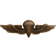 Navy Badge Parachutist Regulation Size Antique Finish