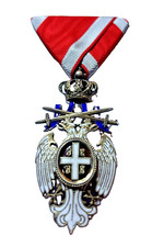 Serbia Yugoslavia Order White Eagle with Swords 5th Class Royal Military Medal