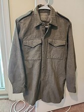Men's WWII Army Combat Shirt. Heavy Fabric. Small Size See Photos No Damage. #1