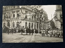 WW1 WWI 1919 US Army AEF VICTORY PARADE Le Mans France RPPC Photo Postcard Rare