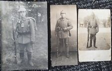 original german ww1 photographs x 3 Troops Wearing PICKELHAUBES  picture