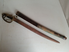 Cutlass Sword w/Wooden Scabbard picture