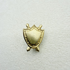 Soviet USSR Russian Prosecutor Collar Insignia Badge Shield Crossed Swords