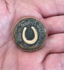 WW1 Somme battle 1916 soldier trench art lucky coin medallion picture