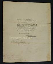 1865 antique CIVIL WAR SPEC ORDER 81st ill inf vol JAMES FITZGERRELL MUSTER OUT picture